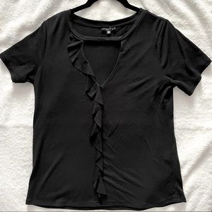 ✨3/$20 DYNAMITE Black Keyhole T-Shirt